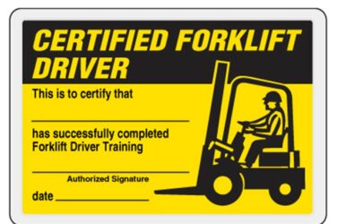Forklift Driver License