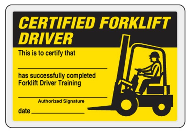 How To Earn Your Forklift Driver License Instant Bazinga